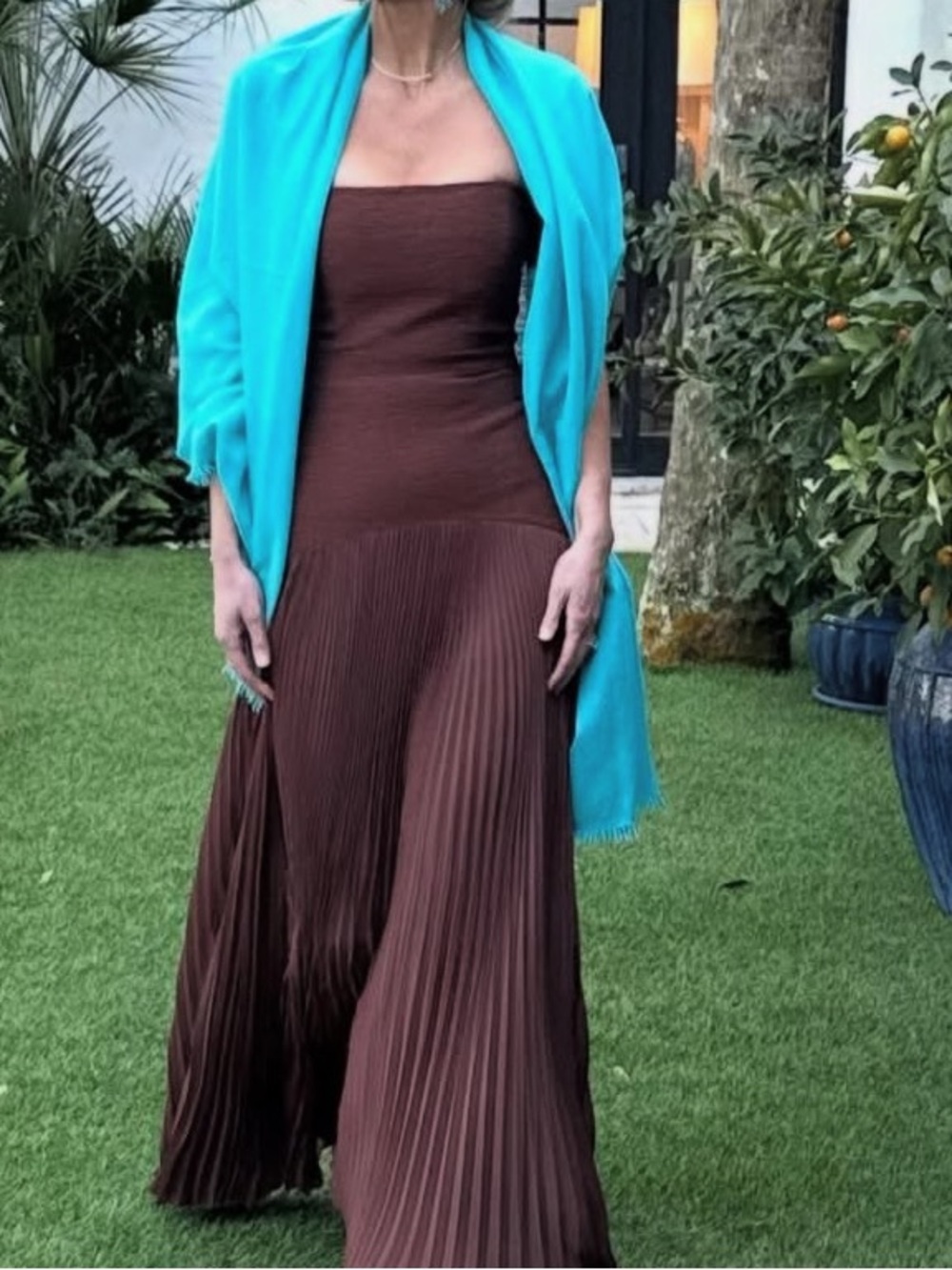 KAS by C Cashmere Shawl in Peacock - NWT!